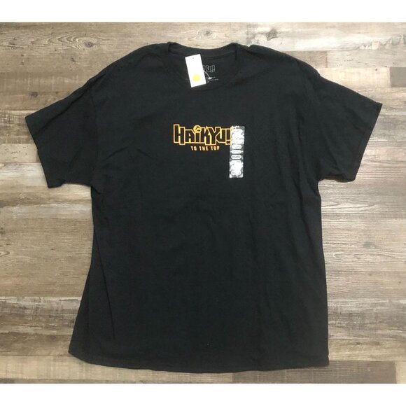 Shy Hinata Haikyu Anime Adult 2XL Black Double Sided T Shirt New with Tags - Picture 1 of 6